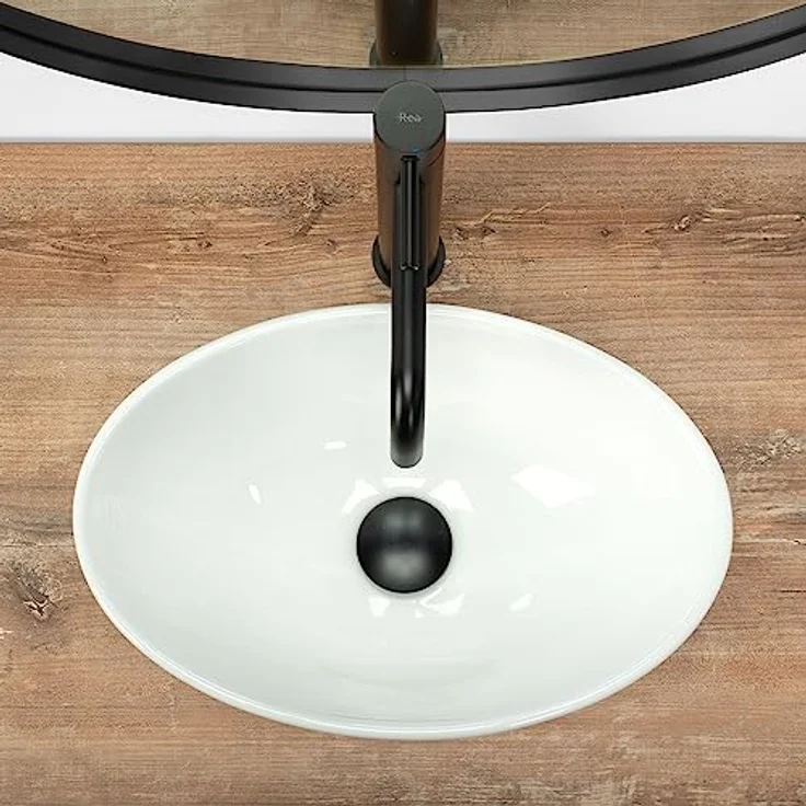 wohnwerk.idee Aufsatzwaschbecken Pamela Mini Keramik Weiß Klein für Gäste WC/Gäste Bad – Bild 4