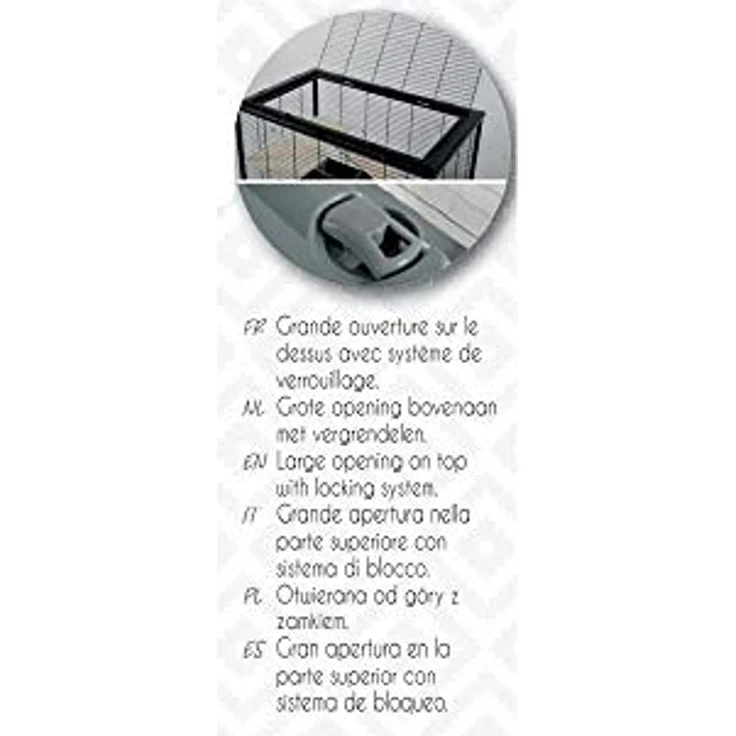 ZOLUX Cage Neo Silta small Rodents H58 Gray – Bild 5