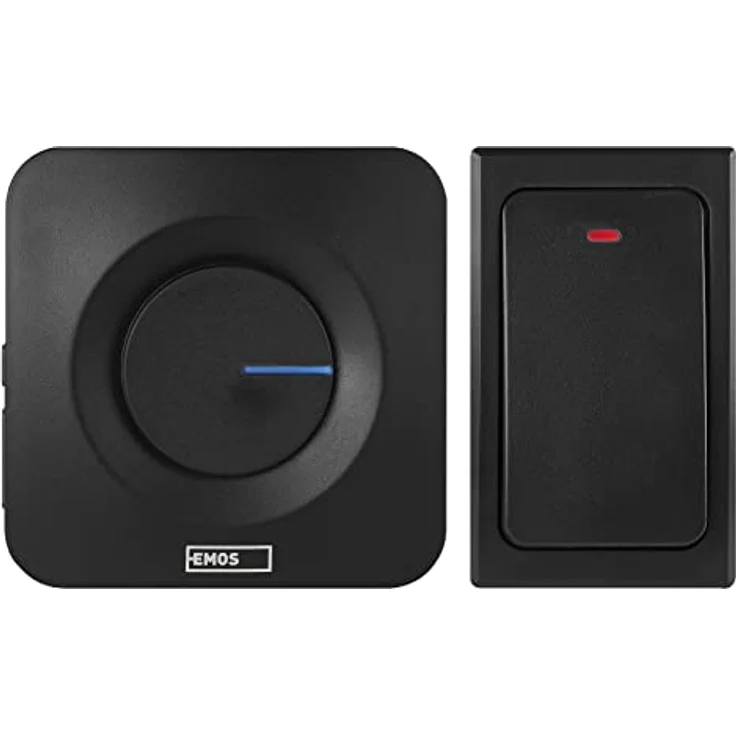 EMOS batterielose Funkklingel/Türklingel Set, 36 Melodien, 180m Reichweite, 4 Lautstärken bis 90 dB, Zusatz-Taste bestellbar, weiß – Bild 2