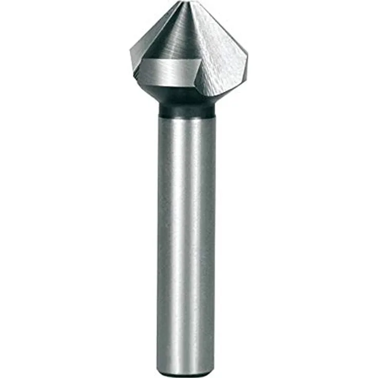 RUKO HSS Kegel- und Entgratsenker, DIN 335, Typ C, 90 Grad, 26,0 mm Durchmesser, 71,0 mm Länge, zylindrischer Schaft, hell