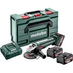 Metabo Akku-Winkelschleifer W 18 L 9-125 Quick Set, 18 V-4Ah - 602249960