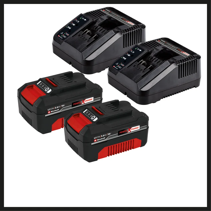 Einhell Akku-Rasenmäher GE-CM 36 Li Kit - Li-Ion, (2x3,0 Ah), bis 300 m², 36 cm Schnittbreite, 6-stufige zentrale Schnitthöhenverstellung, inkl. 2x 3,0 Ah Akkus + 2x Ladegeräte – Bild 6