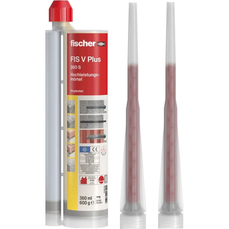Fischer Montagemörtel Hochleistungsmörtel FIS V 360 S 558745 - 360ml - 2 Mischer – Bild 1