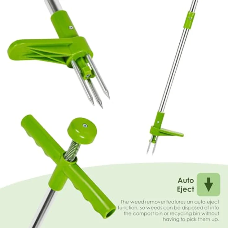 Kinzo Unkrautentferner 100 cm grün-silber – Bild 5