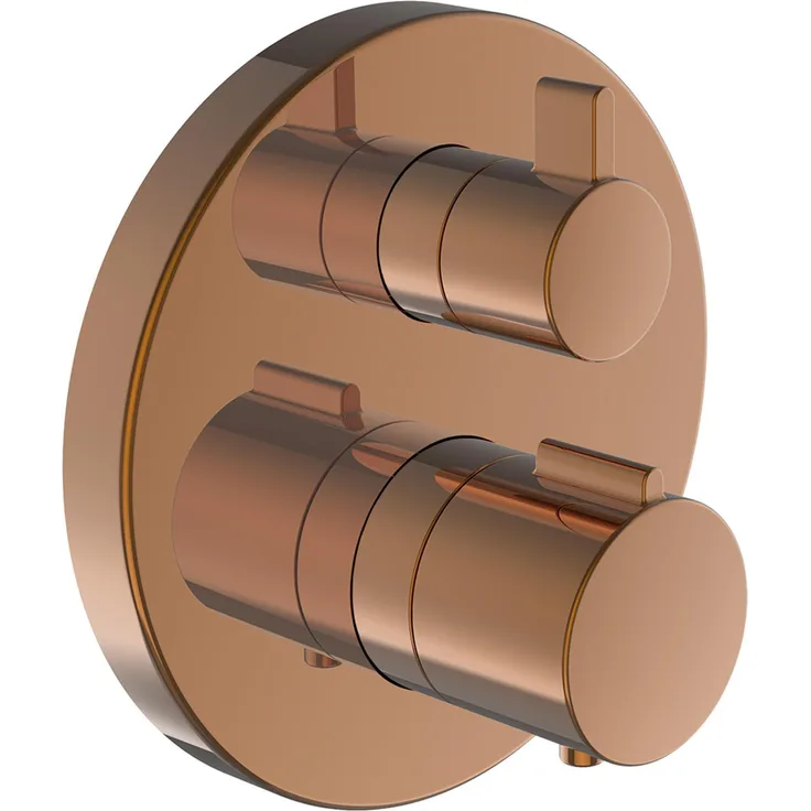 Laufen Twintherm Fertigmontageset, Unterputz-Badarmatur mit 2-Hand-Duschthermostat, Sicherheitsverriegelung bei 38 °C, Chromfarbe