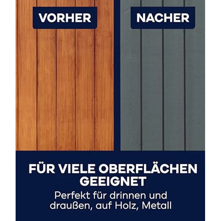 plid Acryl-Buntlack Buntlack in Hochglanz, für Innen- und Außenbereich, geeignet für Holz, PVC und Metall, 750 ml – Bild 4