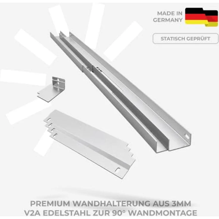 Kleines Kraftwerk Quattro XL 2000Wp Balkonkraftwerk, 800W Wechselrichter mit WiFi, Bluetooth und 4×500W bifazialen Solarmodulen, 10 m Kabel – Bild 9