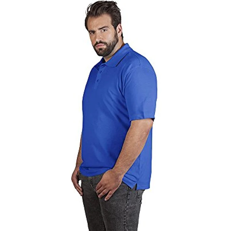 Promodoro 4001F-VB-M Arbeits Poloshirt "Superior", Maschinenwaschbar bis 40°, 100 % Baumwolle, Königsblau, Größe M – Bild 2