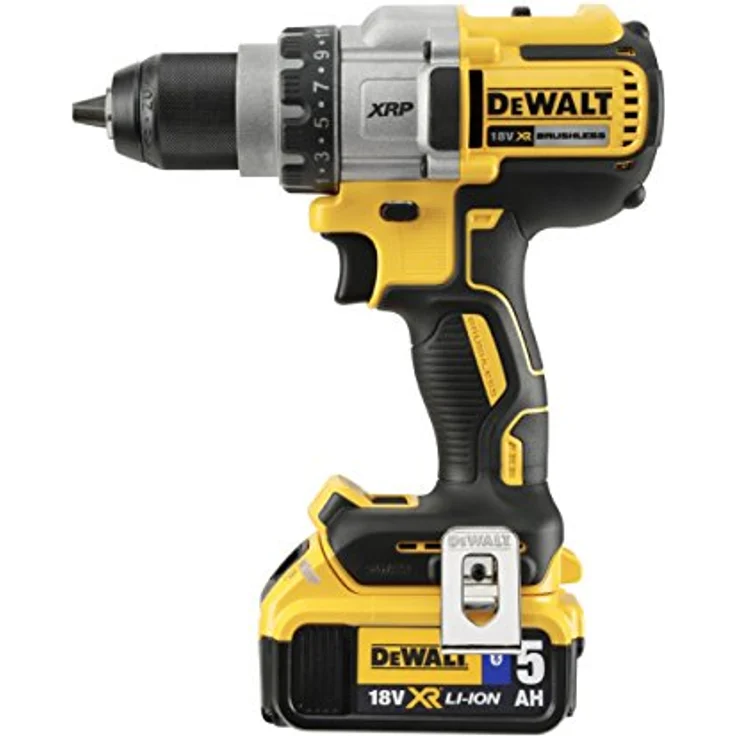 DeWalt Akku (3-Gang-Bohrschrauber, 18 V, Vollmetallgetriebe, 11-stufiges Drehmoment, LED-Leuchte, 2x Li-Ion XR Akkus (5,0 Ah), System-Schnellladegerät, TSTAK-Box und Zubehör) DCD991P2 – Bild 3