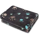 Allisandro® Super Softe Warme und Weiche Decke für Haustier Hundedecke Katzendecke Fleece-Decke/Tier Schlafdeck Überwurf für Hundebett Sofa und Couch- Gr. 160x100cm , Grey