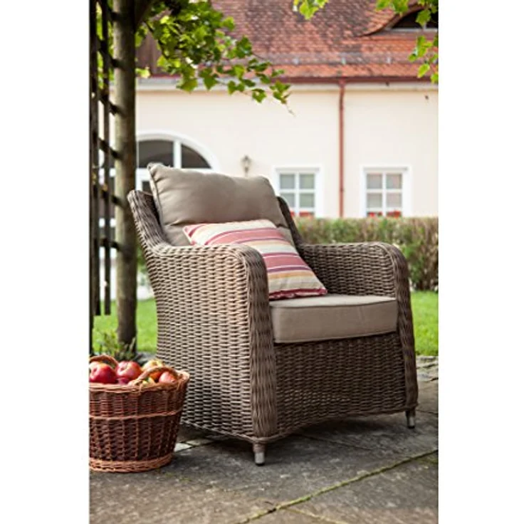Dehner Weidenkorb, Höhe 25 cm, Ø 35 cm, Weidengeflecht – Bild 5