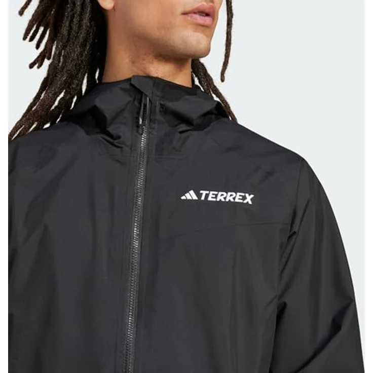 "adidas TERREX Funktionsjacke TERREX MULTI 2L RAIN.RDY REGENJACKE, wasserdicht und atmungsaktiv, recycelte Materialien, Herren (schwarz)" – Bild 3