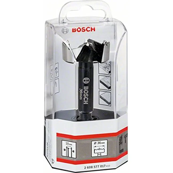 Bosch Forstnerbohrer DIN 7483 G, 36 x 90 mm, d 10 mm, zahnförmiger Schnitt für glattes Bohren in Holz – Bild 2