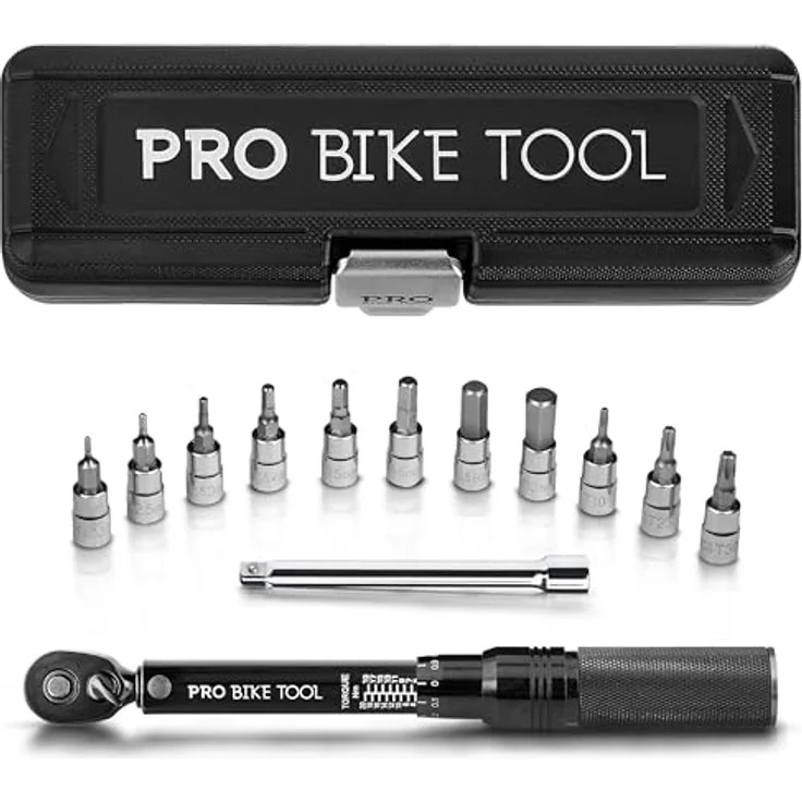Pro Bike Tool Drehmomentschlüssel Carbon, 1/4 Zoll Antrieb, Umschaltknarre, Schwarz – Bild 2
