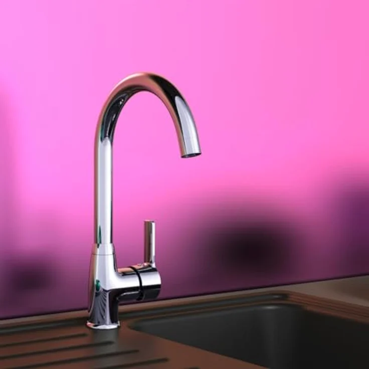 Eisl DIZIANI Spültischarmatur, Einhebel-Mischbatterie mit Cold-Start-Funktion, 360° schwenkbar, geräuscharme Qualitäts-Kartusche – Bild 2