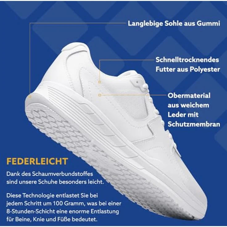 Shoes For Crews CONDOR II OB E SR weiß Sicherheitsschuh wasserabweisend, metallfrei – Bild 3