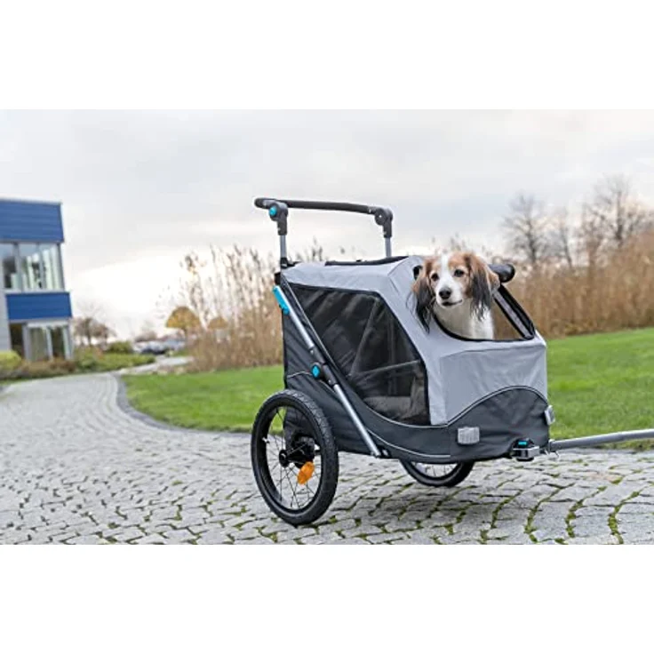 Trixie Fahrrad-Anhänger Gr. M 63 x 95 x 90/132 cm – Bild 4