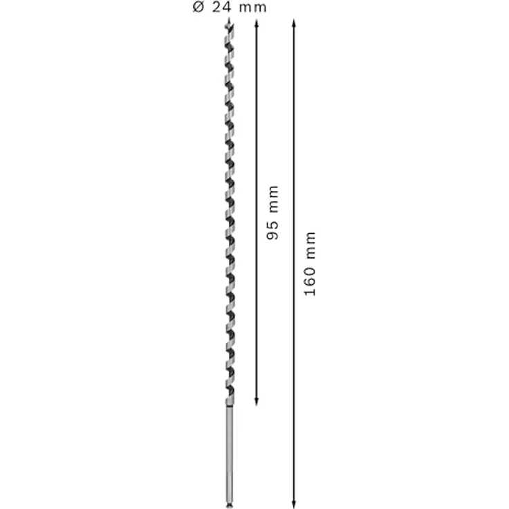 Bosch Professional Holzschlangenbohrer mit 1-4''-Sechskantschaft (Ø 12 mm) 2608585717 – Bild 3