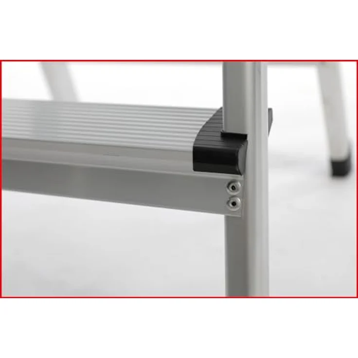 KS Tools Aluminium-Stufen-Stehleiter 800.0965, 62 cm, mit rutschfesten Stufen und gummierten Füßen für sicheren Stand – Bild 6