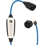 NRGkick Mobile Wallbox 16A Pure, Elektroauto Ladestation 11 kW mit 10m Kabel, WLAN + Bluetooth, weiß