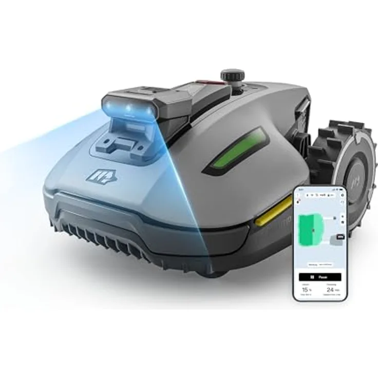 Mammotion YUKA Mini 2 500, Mähroboter ohne Begrenzungsdraht für Rasenflächen bis 500 m²