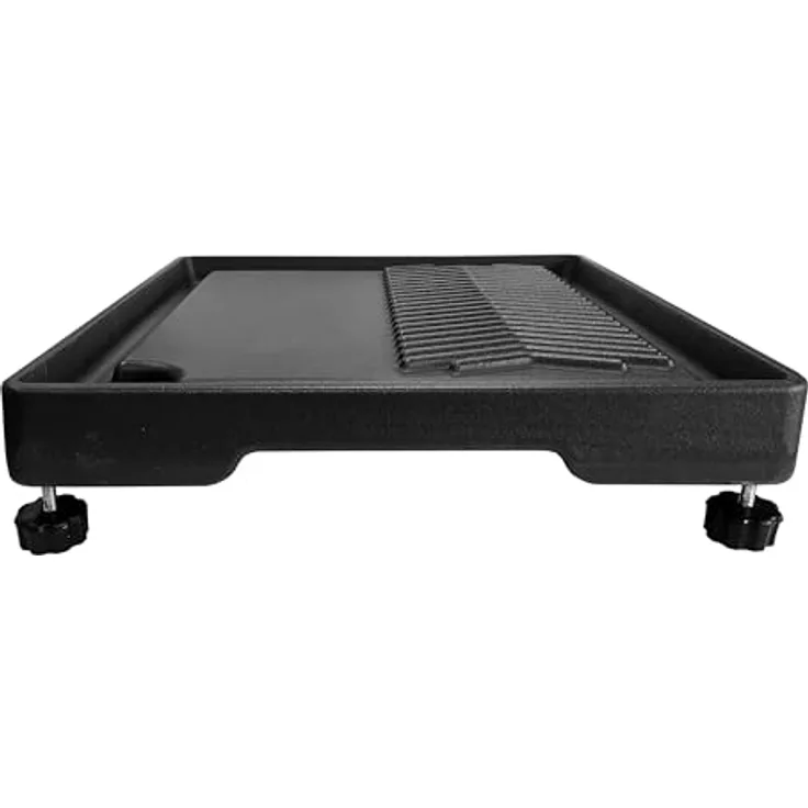 Gusseisenkuss Grillplatte aus Gusseisen für Seitenkocher 35x32 cm Gussplatte Plancha geriffelt-glat