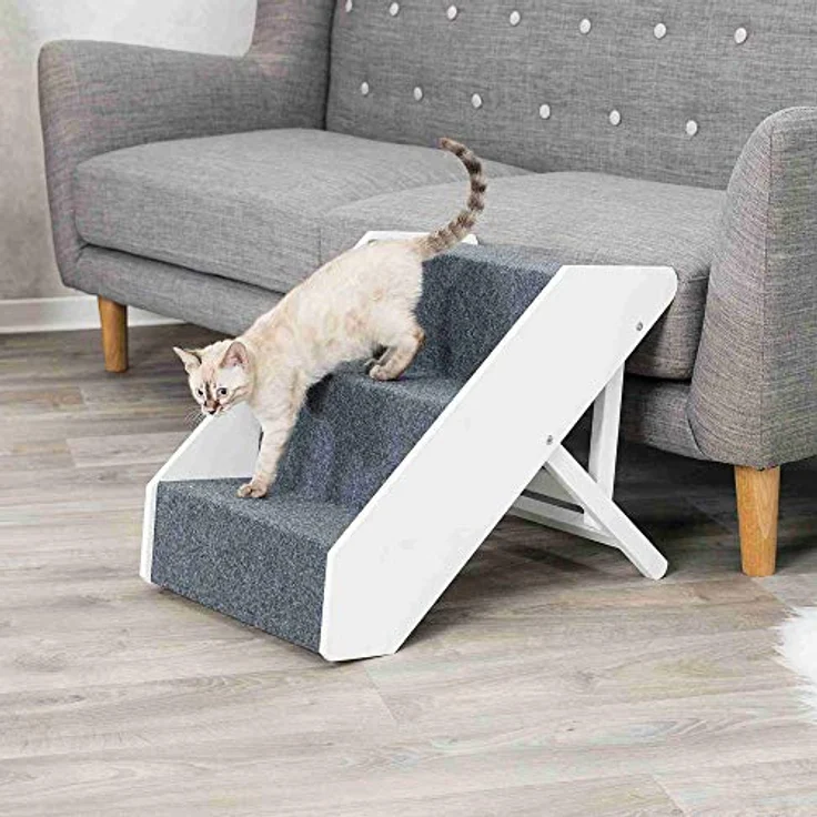 Trixie Heimtiertreppe, 3-stufig verstellbar - weiß - Preisvergleich – Bild 2