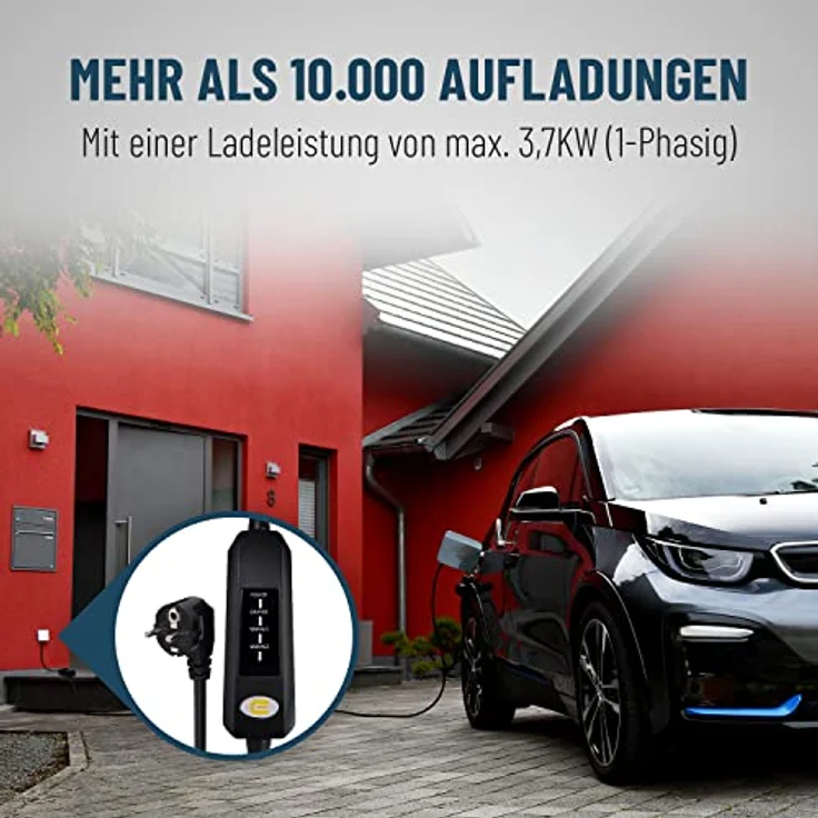 ABSINA Elektroauto Ladekabel 3,7KW T2  6m Typ2 Schutzkontakt – Bild 5