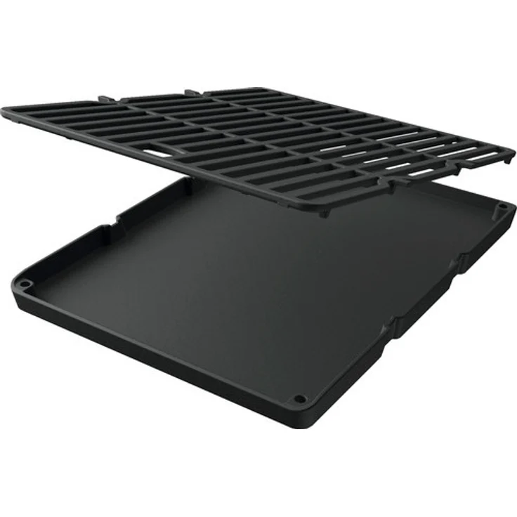 Nexgrill Gourmet Plus Rostsystem mit Planchaplatte, vielseitige Zubereitungsmöglichkeiten, robustes gusseisernes Material