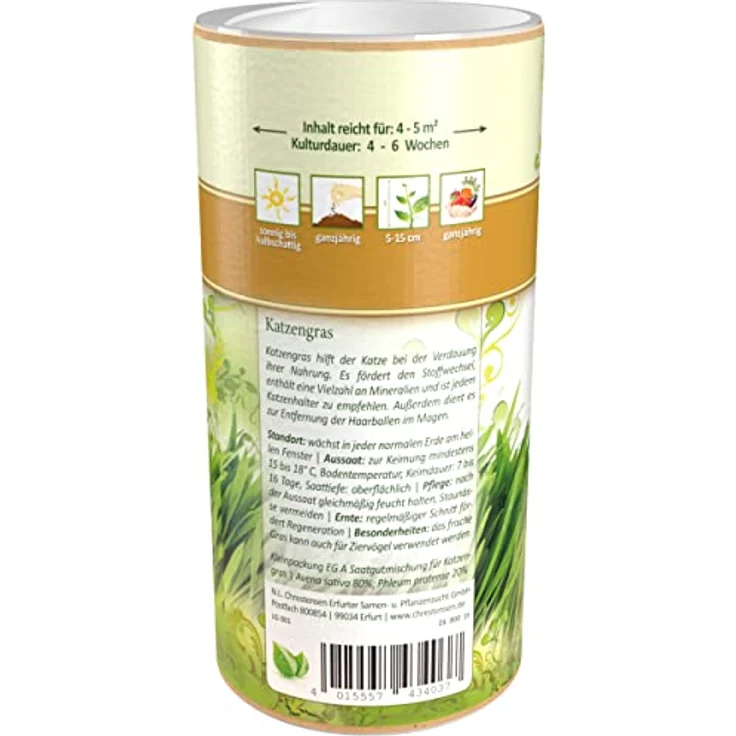 N.L. Chrestensen Dose Katzengras für 4-5 m² – Bild 4