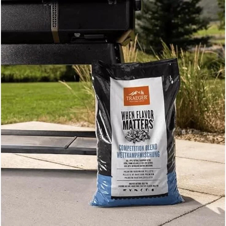 Traeger Competition Blend Pellets, 9 kg Holzpellets für Grill und BBQ, 100% natürlich, süsse und nussige Aromen – Bild 2