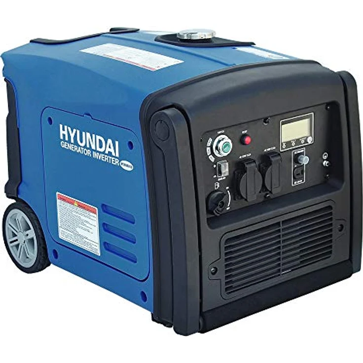 HYUNDAI Inverter-Generator HY3200SEi D (Inverter Stromerzeuger, tragbarer Benzin Generator mit 3.2 kW Maximalleistung, Notstromaggregat, Stromaggregat) – Bild 3