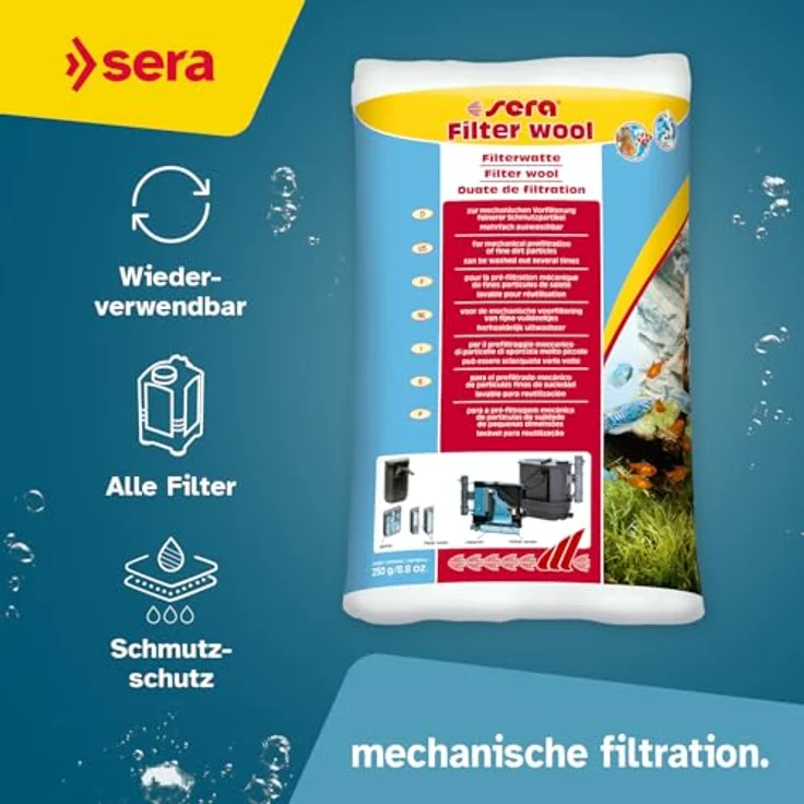 sera Filterwatte 250 g – Bild 3
