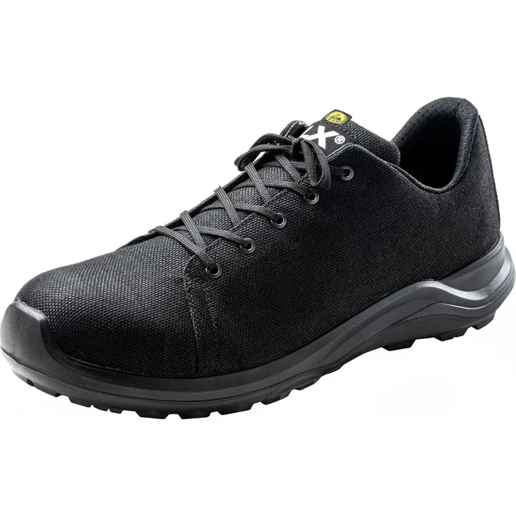 Lupriflex Sicherheitshalbschuh PETer 2.0, S1P ESD, schwarz, Gr. 39, recyceltes Material, anatomisches Fußbett, durchtrittsicher