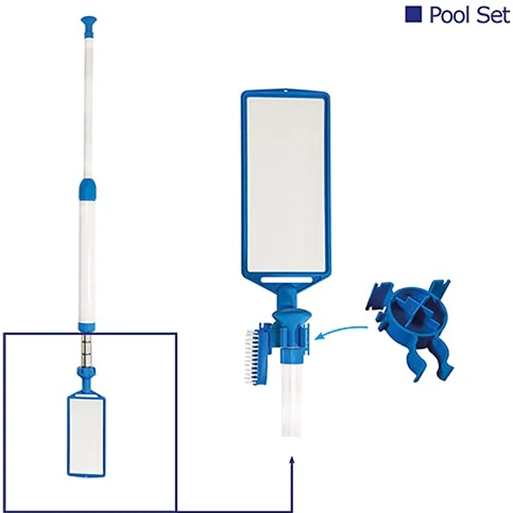MAUK Manueller Jet Vacuum Pool-Reiniger mit eingebautem Filter, 1,98 m, kein Strom/Schlauch nötig – Bild 7