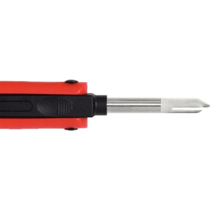 KSTOOLS Entriegelungswerkzeug für Flachsteckhülsen 6,3 mm (GHW 6,3), hochwertiger Federbandstahl mit Schutzbügel für sichere Anwendung – Bild 1