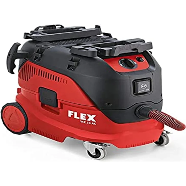 Flex Sicherheitssauger VCE 33 L AC (1200 W, mit Adapterplatte für L-Boxxen, Industriesauger mit Zubehör, Behälter 30 l, Füllmenge Flüssigkeiten 17 l, Schlauchlänge 4 m, mit Geräte-Steckdose) 444111 – Bild 1