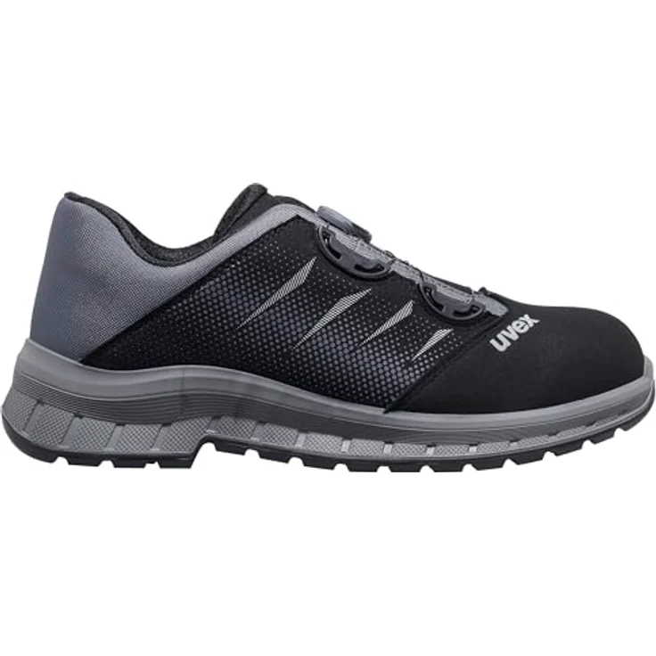 Uvex 2 Trend S3 BOA Fit System Sicherheitsschuh, rutschfeste Sohle und atmungsaktives Material, schwarz – Bild 7