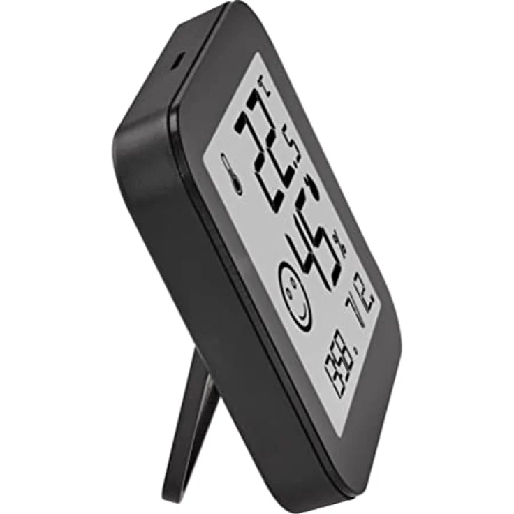 TFA Thermo-Hygrometer Black & White, E-Ink Anzeige, Temperatur- und Luftfeuchtigkeitsmessung, Weiß/Schwarz – Bild 2