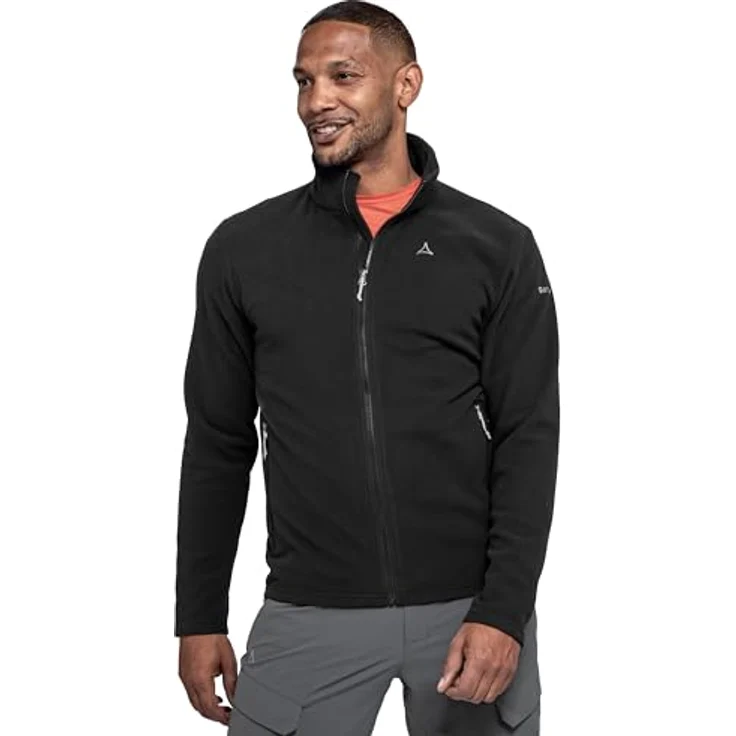 Schöffel Fleece Jk Style Qutang MNS, Herrenjacke aus recyceltem Material, atmungsaktiv und wärmend, Schwarz, XL – Bild 2