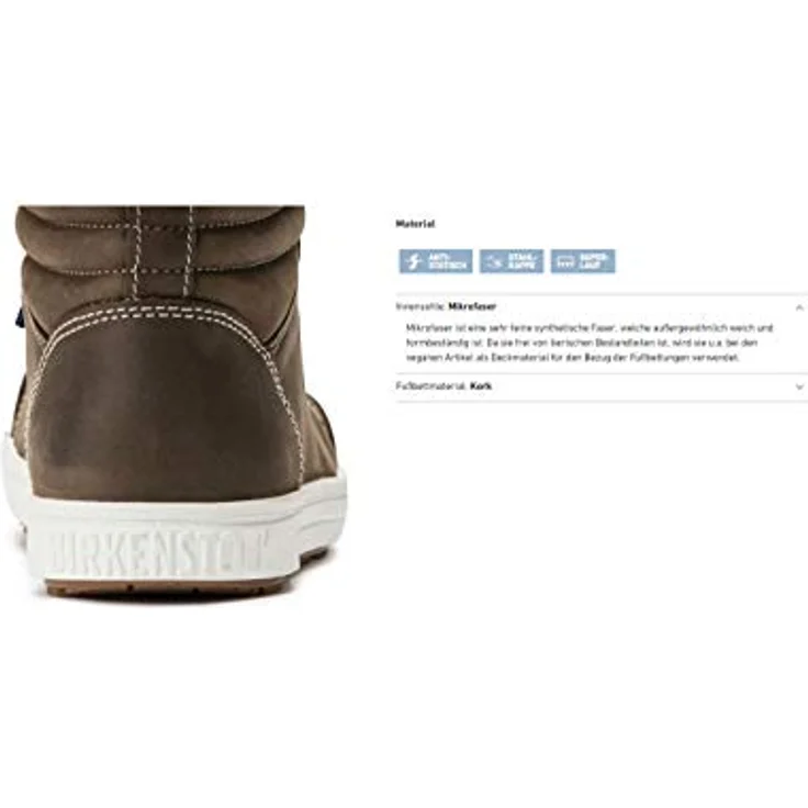 Birkenstock QS 700 Arbeitsschuh, knöchelhoher Sneaker in wasserabweisendem Nubukleder, S3 zertifiziert – Bild 6