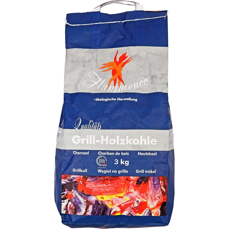 DHG Flammenco Qualitäts Grill-Holzkohle, 3kg