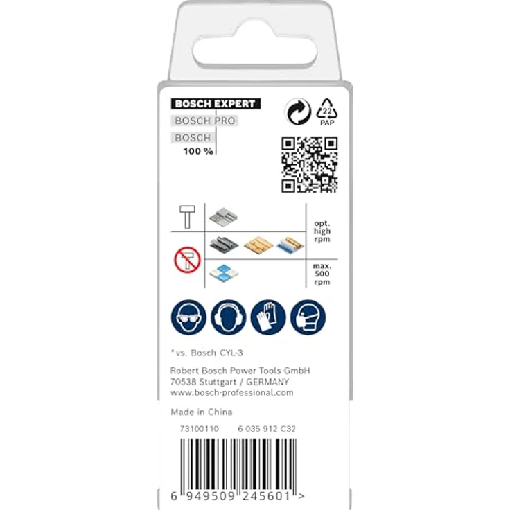 Bosch EXPERT HEX-9 Multi Construction Bohrer-Set, 4-tlg. 5,5-8 mm, für Beton und Soft Ceramic Tiles, Sechskantschaft, Professional Zubehör – Bild 4