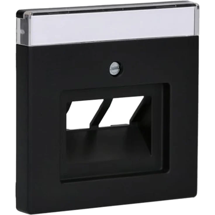 Busch-Jaeger 1803-02-885 Zentralscheibe 2-fach, Kunststoff Schwarz Matt, kompatibel mit UAE-Anschlussdosen und Cradle to Cradle zertifiziert – Bild 4