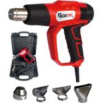 BOXTEC Heat Gun 2000 W Heißluftpistole zweistufige Temperaturregelung 350°C/550°C inkl. Koffer