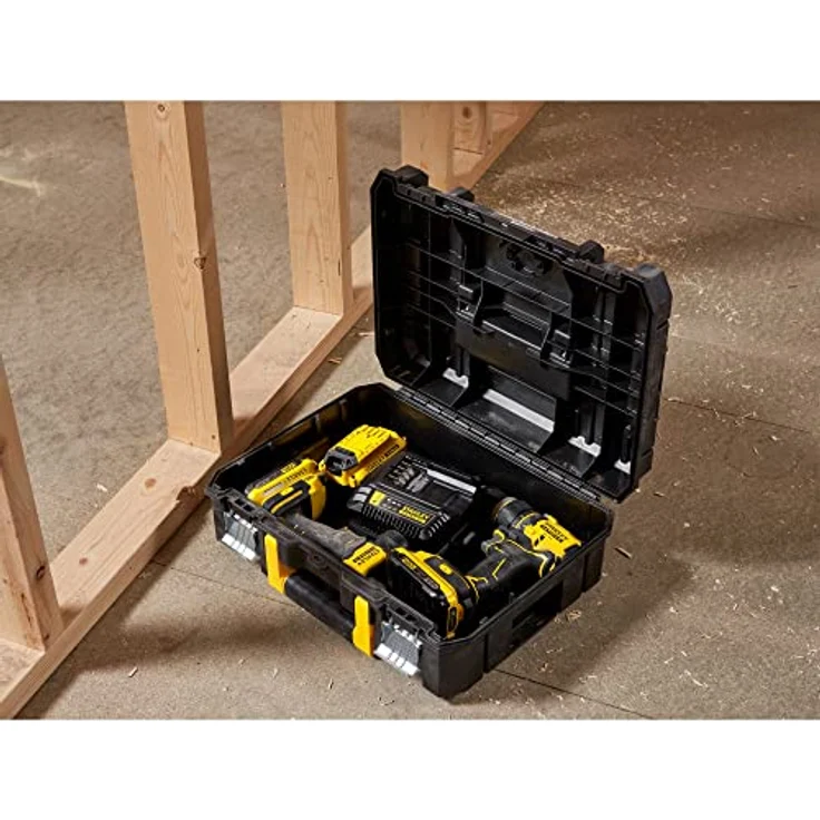 Stanley FMST1-71966 FatMax Pro-Stack Werkzeugbox (13.5 Liter, für kleinerer Handwerkzeuge + Elektrowerkzeuge, mit Schaumstoff-Einlage, rostfreie Metallverschlüsse, stapelbar – Bild 5