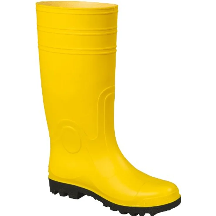 HELMUT FELDTMANN Bau-Stiefel S5D, Sicherheitsstiefel mit Stahlkappe, öl- und säurebeständig, gelb – Bild 2