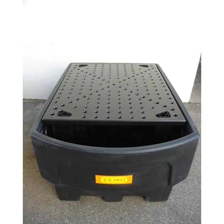 Cemo IBC-Auffangwanne "IBC" 1.100 l, hochwertige PE-Auffangwanne mit Abfüllvorsatz und PE-Lochplatte, B x H x T: 162 x 88 x 117 cm – Bild 6