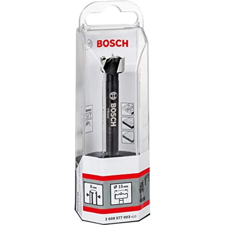 Bosch Accessories 2608577003 Forstnerbohrer 15 mm, Holzbohrer für präzise Löcher mit zahnförmigem Design und 3-seitigem Schaft – Bild 3