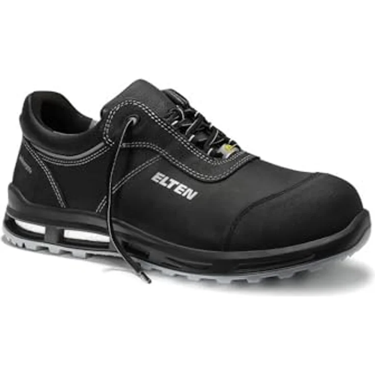 ELTEN REACTION XXT Low ESD S3S Sicherheitsschuh, Rindleder mit atmungsaktivem Textilfutter, gepolsterte Lasche, PU/PU Sohle WELLMAXX TRAINERS – Bild 1